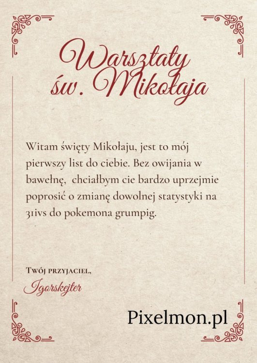 Czerwony i Brązowy Papier Vintage List od Świętego Mikołaja (2).jpg